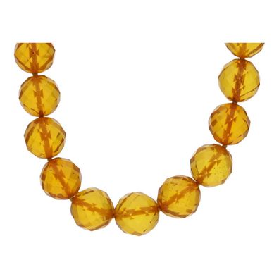 JuwelmaLux Halskette mit facettierten Bernstein JL47-05-0001