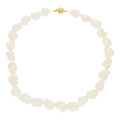 JuwelmaLux Halskette Metall vergoldet mit Perlmutt JL47-05-0186