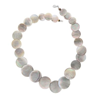 JuwelmaLux Halskette Metall mit Perlmutt JL47-05-0145