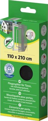 easylife Gliegengitter-für Türen mit Klettband
