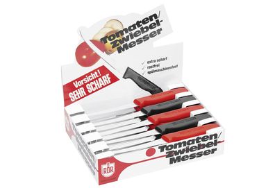 RÖR Tomaten/Zwiebelmesser Kunststoffgriff Mikroschliff rostfrei