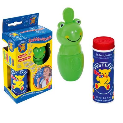 Pustefix - Bubble-Friends Frosch + 70 ml Seifenblasenflüssigkeit