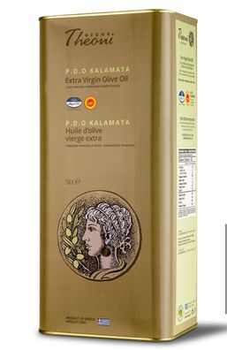 Theoni Kalamata natives Olivenöl extra 4x 5L P.D.O. kaltgepresst mediterrane Gerichte