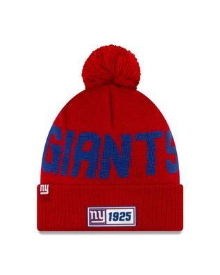 NFL New York Giants Sideline 2019 Road Bobble Wollmütze NewEra 193648603891