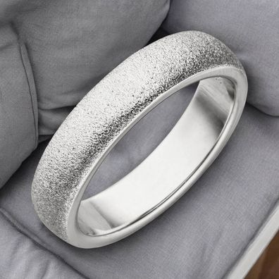 Damen Ring 925 Sterling Silber mit Struktur Silberring