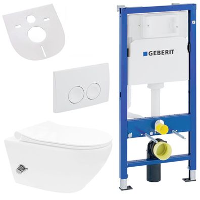 Geberit UP100 Spülrandloses Wand Hänge WC Set Vorwandelement Taharet Toilette Randlos