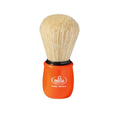Omega Rasierpinsel reine Borste 10051 orange Griff