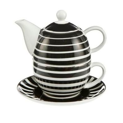 Goebel Stripes - Tea for One Black and White 27050651 Bestseller 2019