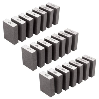 Stahlwerk Schleifschwamm 21er Set 60 | 80 | 100 | 120 | 180 | 220 | 240 Körnung