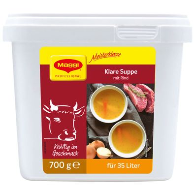 Maggi Meisterklasse Klare Rindfleischsuppe Großpackung für Gastro 700g