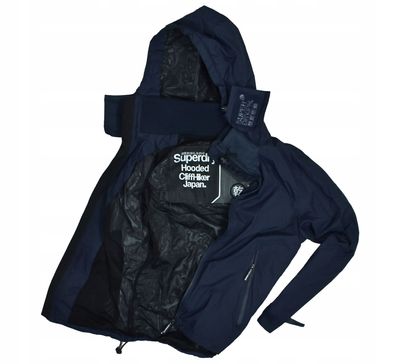 Superdry CliffHiker Windbreaker Jacke mit Kapuze für Herren XL