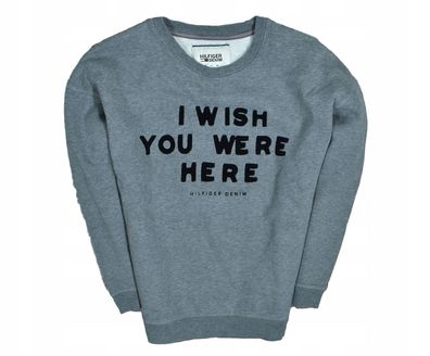 TOMMY Hilfiger Grau Damen Baumwolle Sweatshirt M