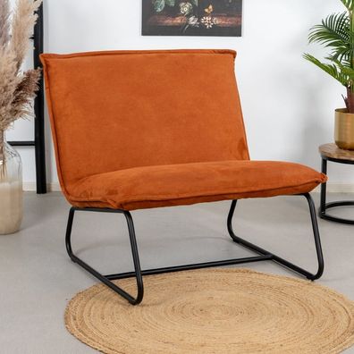 Bronx71 Sessel Microfaser Paris modern cognac