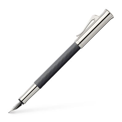 Füllfederhalter Guilloche Ciselé, Anthrazit von Graf von Faber-Castell (M, F, EF, B)