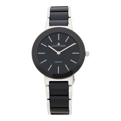 Jacques Lemans Damen Uhr 42-7A Keramik schwarz