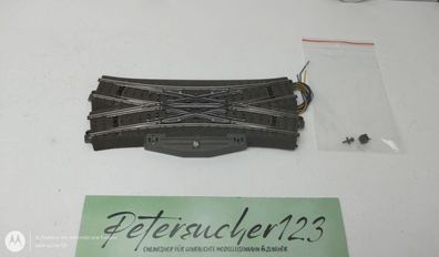 Märklin H0 1 x Doppelkreuzweiche / 188,3mm / 24,3° / Antrieb 122773 / C-Gleis 2462