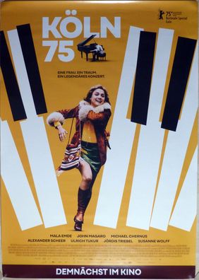 Köln 75 - Original Kinoplakat A1 - Mala Emde, John Magaro - Filmposter