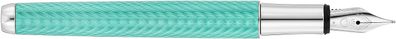 Waldmann Liberty mit Wellenmuster, Lack aquamarin (Stahlfeder: EF, , , )