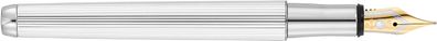 Waldmann Liberty mit Nadelstreifenmuster, Silber (Goldfeder: EF, , , )