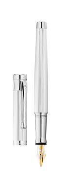 Füllfederhalter Waldmann Tango, Korn-Design Silber (Goldfeder: EF, , , )