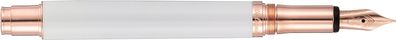 Waldmann Xetra Vienna Lady, weiß, Handgravur, Roségold (Stahlfeder: EF, , , )