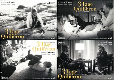 3 Tage in Quiberon - 4 Original Kino-Aushangfotos - Marie Bäumer - Filmposter