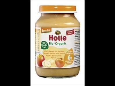 Holle 6x Apfel & Banane mit Aprikose 190g