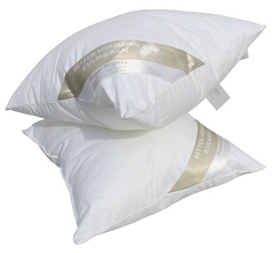 2 Stück Betten Hofmann Basic Allergiker Kleinkissen Faserkissen 40x40 cm 200 g