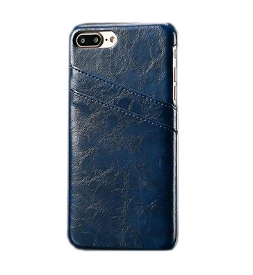 Etui für Apple iPhone 8 Plus 5.5 Zoll mit 2 Kartenfächern Hardcase Handy Cover