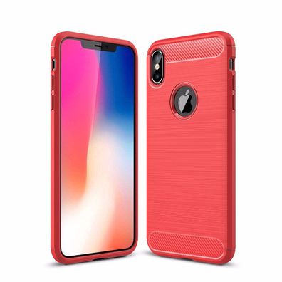 Case für Apple iPhone XS Max Hülle 6.5 Zoll Schutzhülle Outdoor Handyhülle Rot