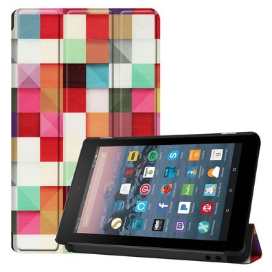 Cover für Amazon Kindle Fire7 2017/2019 7.0 Zoll Tablethülle Schlank Sleep/Wake