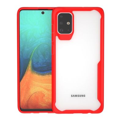 Hülle für Samsung Galaxy A71 Case Cover Outdoor Handyhülle Schutz Robust Rot