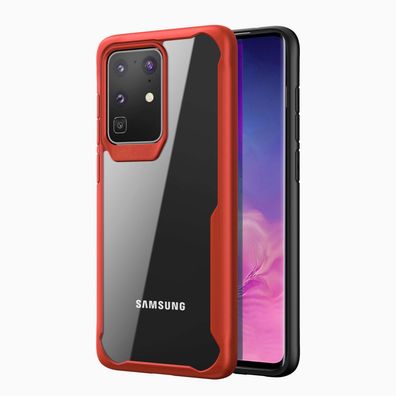 Hülle für Samsung Galaxy S20+ Plus 6.7 Zoll Case Cover Outdoor Handyhülle Rot