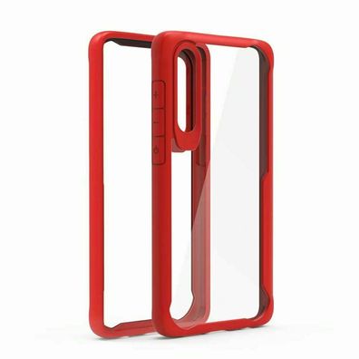 Hülle für Huawei Honor P30 Case Cover Outdoor Handyhülle Extra Schutz Robust Rot