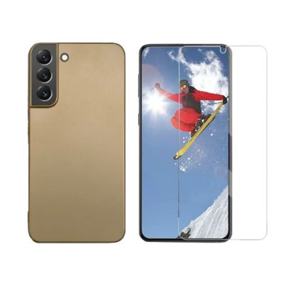 2in1 Set Handyhülle + Schutzglas für Samsung Galaxy S22 6.1 Zoll Cover Folie