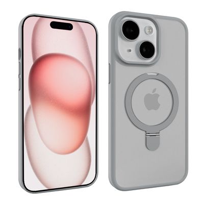 Handy Hülle für Apple iPhone 15 6.1 Zoll Halterung Stand Case Cover Schutzhülle