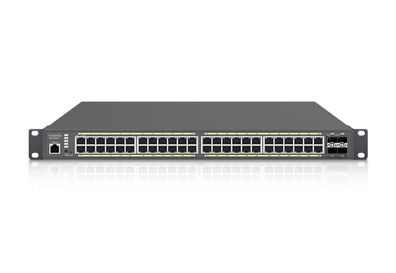 EnGenius Switch full managed Layer2+ 52 Port 48x 1 GbE PoE Budget 410W at 4x SF... ->