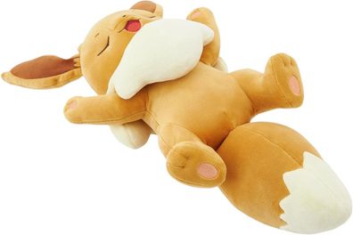 Evoli 29 cm Schlafende Plüschfigur - Pokémon Takara Tomy Kuscheltier