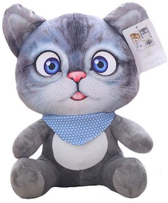 Katze Luna Plüschfigur (22 cm) - Takara Tomy Die Katzen sind los Kuscheltier