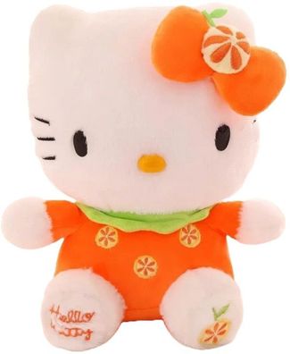 Hello Kitty 32 cm Orange Plüschfigur - Sanrio Kuscheltier