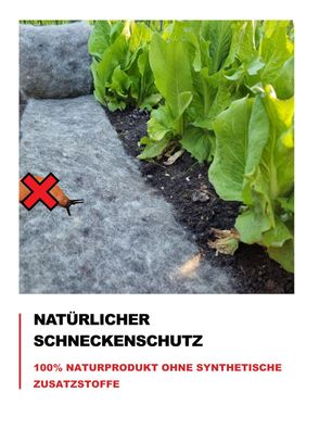 Schneckenschutz Schneckenbremse 100% Schafwolle 100% BIO Schneckenzaun Schneckenabweh