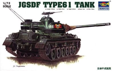 Trumpeter 1:72 7217 Japanischer Panzer Typ 61