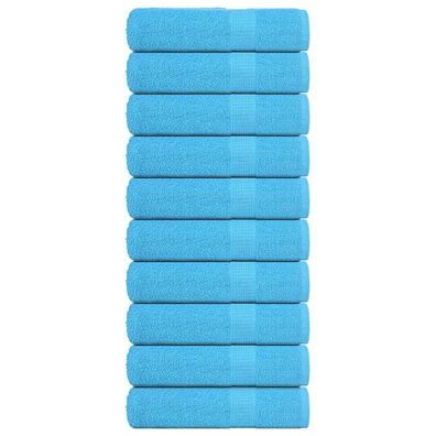 vidaXL Handtücher 10 Stk. Türkis 50x100 cm 360 g/m² 100% Baumwolle