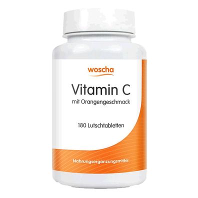 Vitamin C, 180 Lutschtabletten - Woscha by Podomedi