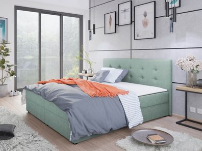 Boxspringbett Fado 1 Schlafzimmer Doppelbett Polsterbett Bettkasten Stilvoll