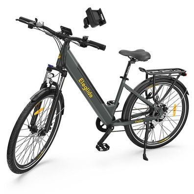36V 13AH 250W Eleglide T1 Step-Thru Elektro-Moped Fahrrad Trekkingrad-Dunkelgrau