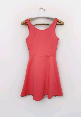 H&M Divided Kleid Gr. 32 ärmellos Trägerkleid rosa Sommer kurz Mini rosa - E3