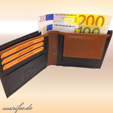 Kombi-Geldbörse Nappa-Leder, Portemonnaie Art.-Nr. 13106