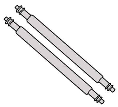 Calypso 2x Uhrenstifte Federstege K5320 K5521 K5575 K5602 K6014 K6016