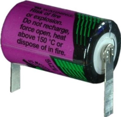 Tadiran Lithium 3,6V Batterie SL 550/T 1/2AA-Zelle Lötfahnen U-Form